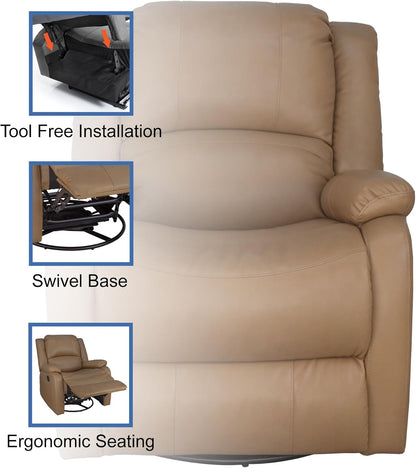  30" Swivel Glider RV Recliner (Toffee, 2-Pack)