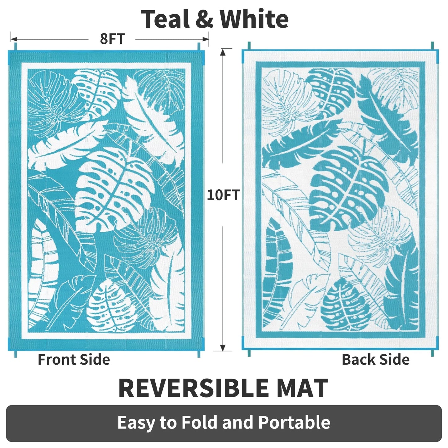   8'X10' Patio/RV Reversible Outdoor Mat