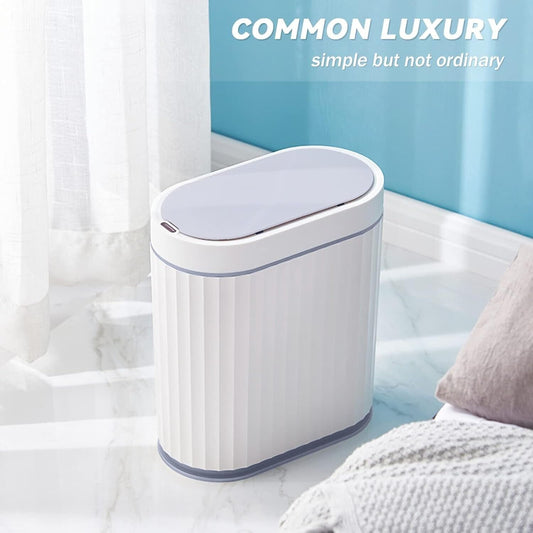 2 Gallon Auto Motion Sensor Trash Can Slimline for Bathroom Bedroom Kitchen