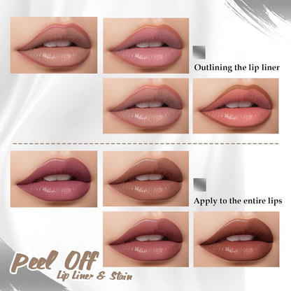 4 Colors Peel off Matte Finish Lip Tint Stain