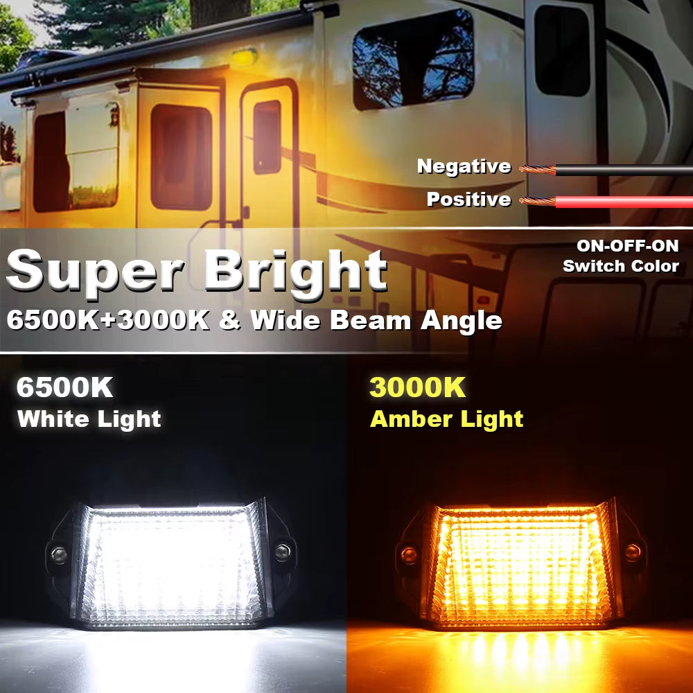 12V Aluminum LED RV Exterior Porch Utility Light